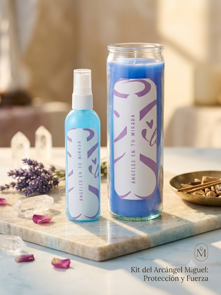 Kit Arcángel Miguel - Brisa áurica para protección y fuerza espiritual