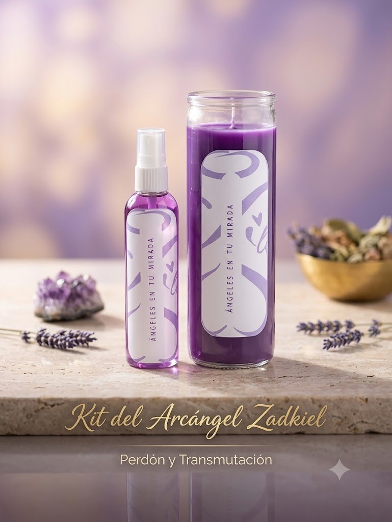 Kit Arcángel Zádkiel - Brisa áurica para transmutación y perdón